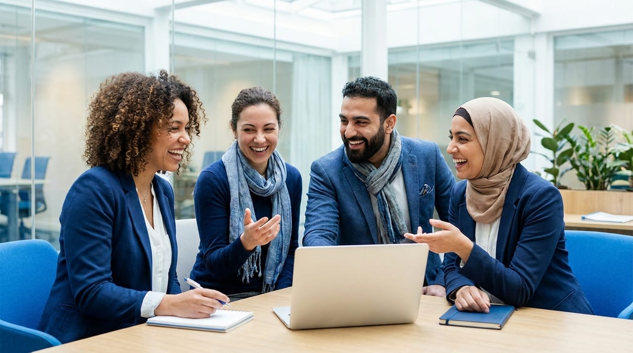 The Servtide team collaborating